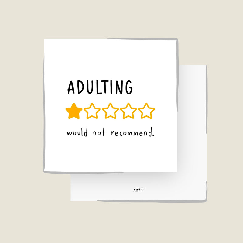 ADULTING CARD