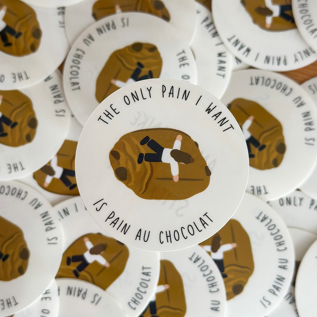 pain au chocolat Sticker