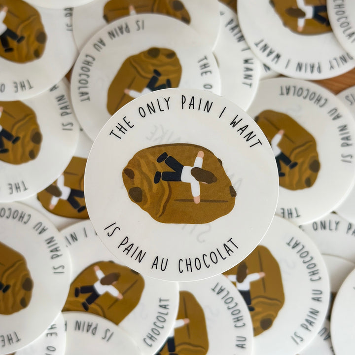 pain au chocolat Sticker