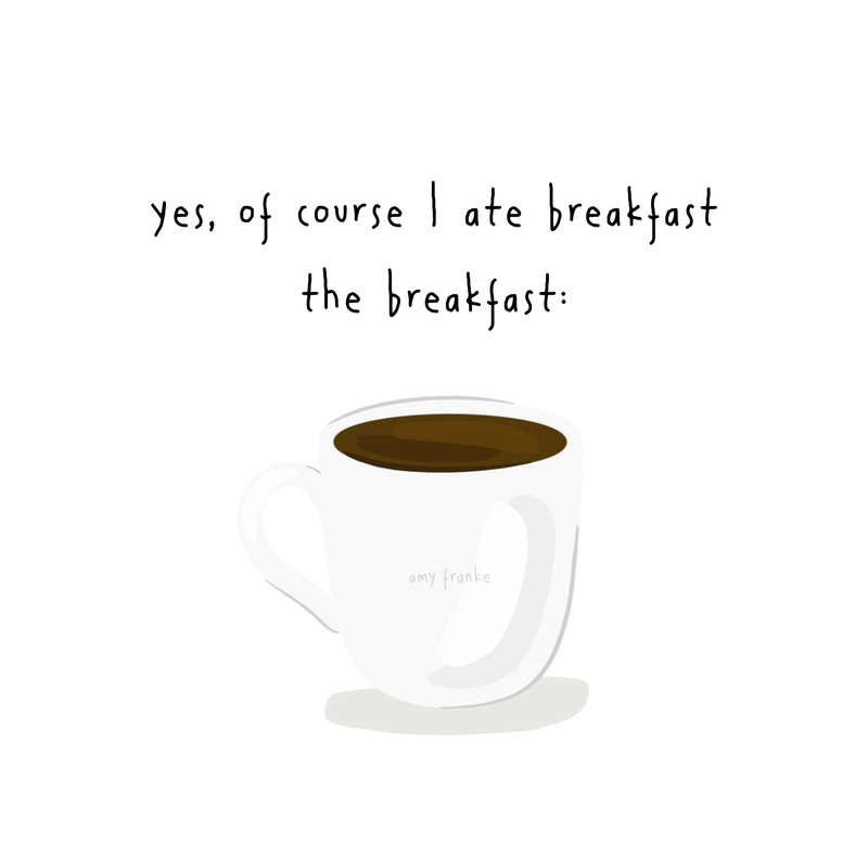 COFFEE BREAKFAST PRINT