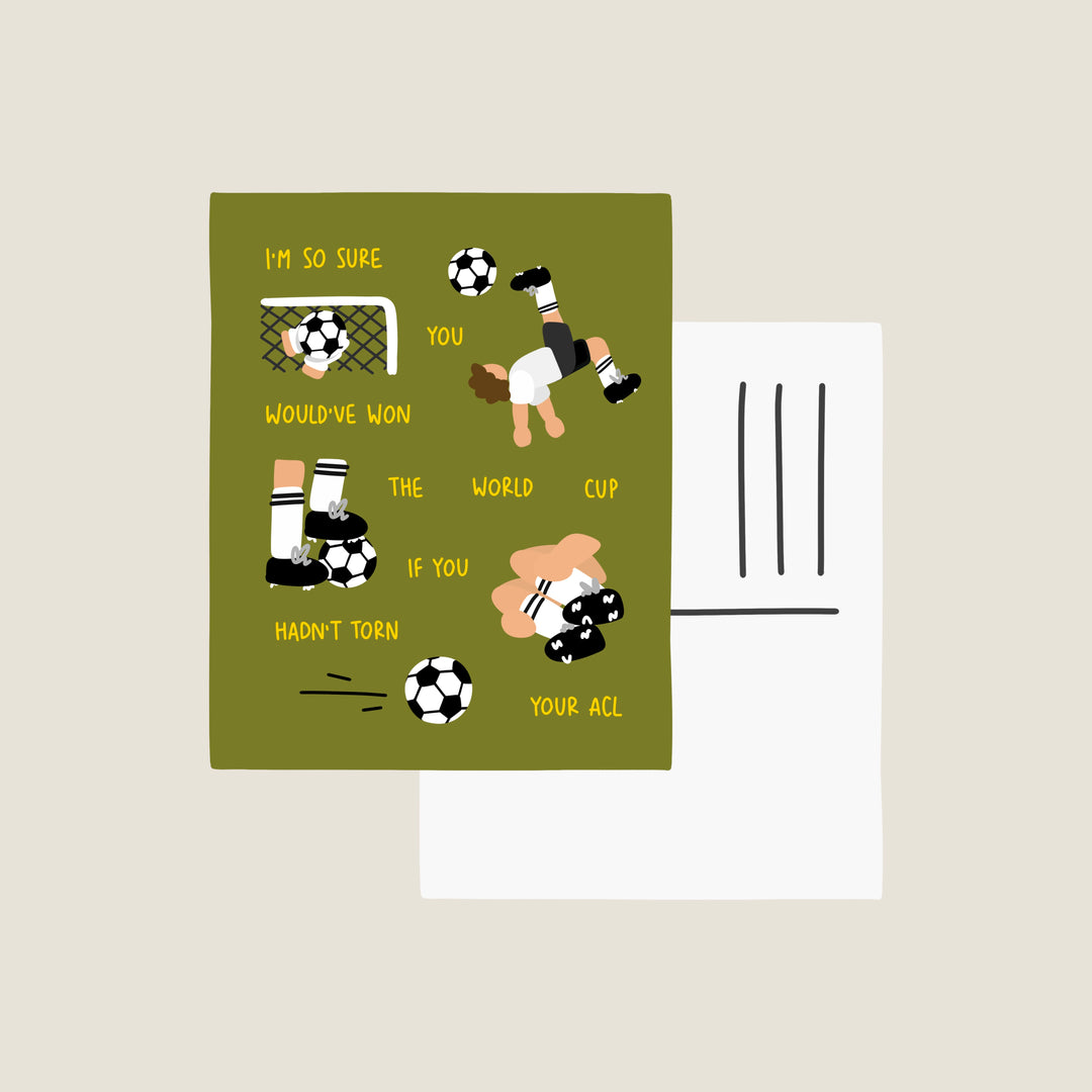 soccer World Cup postcard