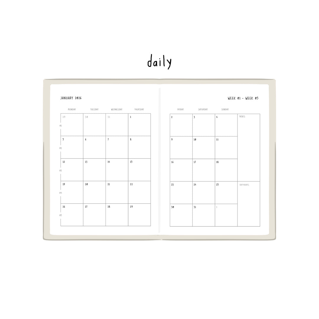 planner 2026 - cups