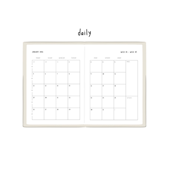 planner 2026 - cups