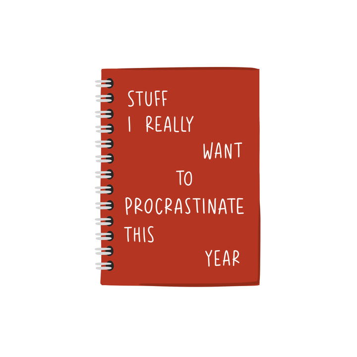 spiral planner 2026 A6 - procrastinate