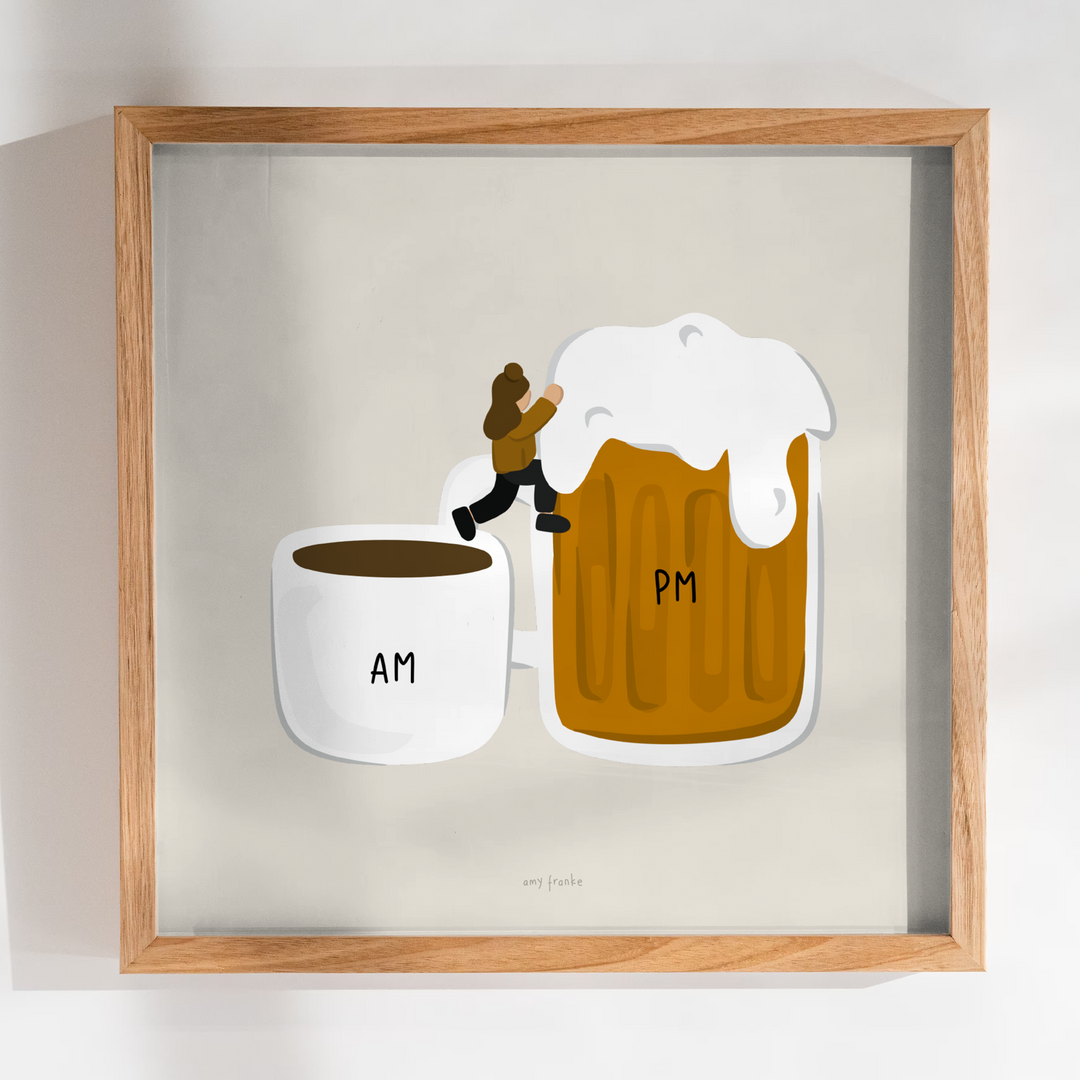 am/pm beer print