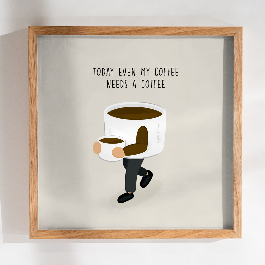 Incluso mi huella de café 