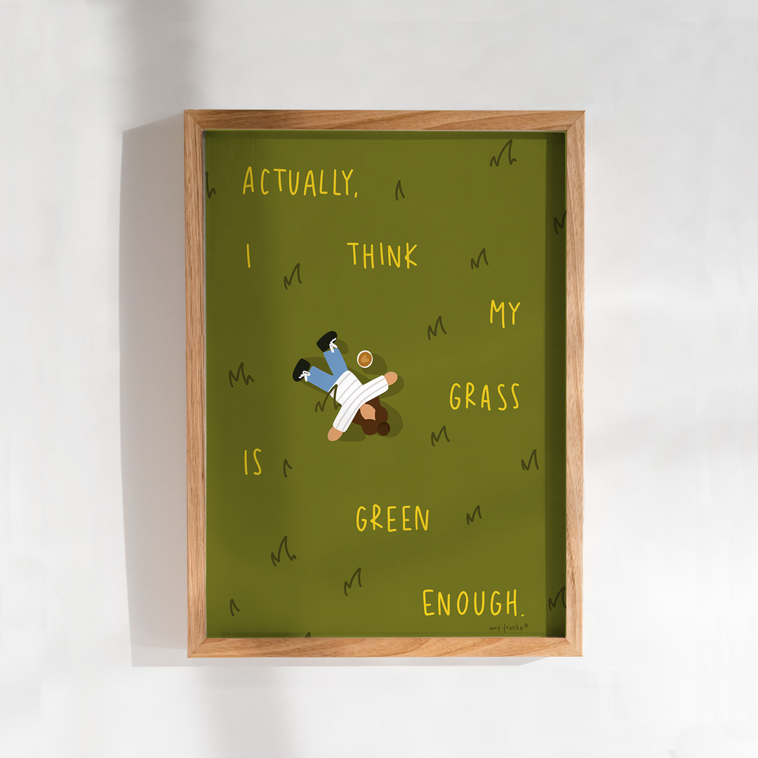 I think my grass is green enough