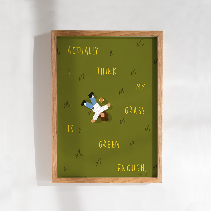 I think my grass is green enough