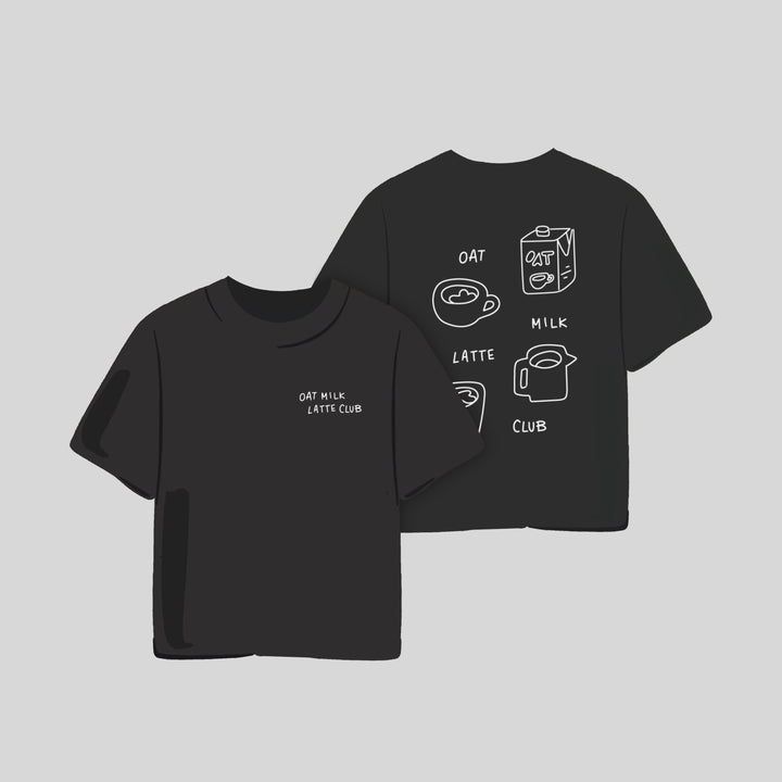 oat milk latte club shirt